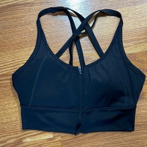 Balance size small zip sports bra